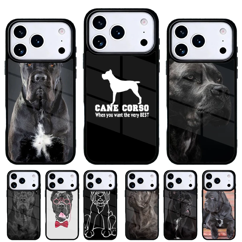 Funda iPhone con diseño de Cane Corso y carcasa trasera