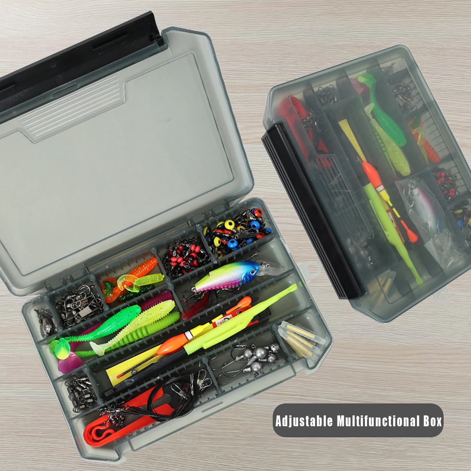 Kit de señuelos para lubina con anzuelos giratorios y tijeras flotantes - imagen 4