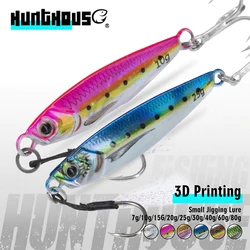 Hunthouse señuelo para lubina de jigging lento metálico impreso 3D