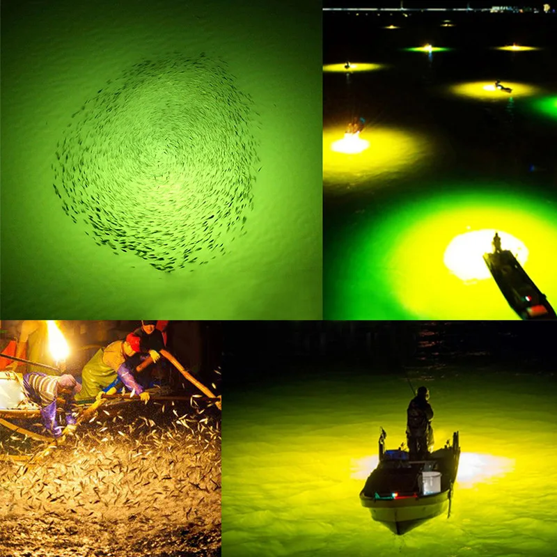 Luz LED pesca submarina WEIHE – Impermeable multicolor alto brillo - imagen 5
