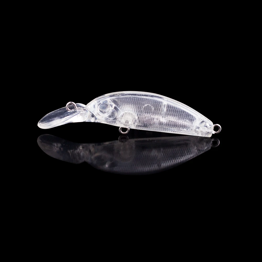 Hanlin-Minnow Jerkbait transparente sin pintar - Cebo duro 5 cm 2,3 g
