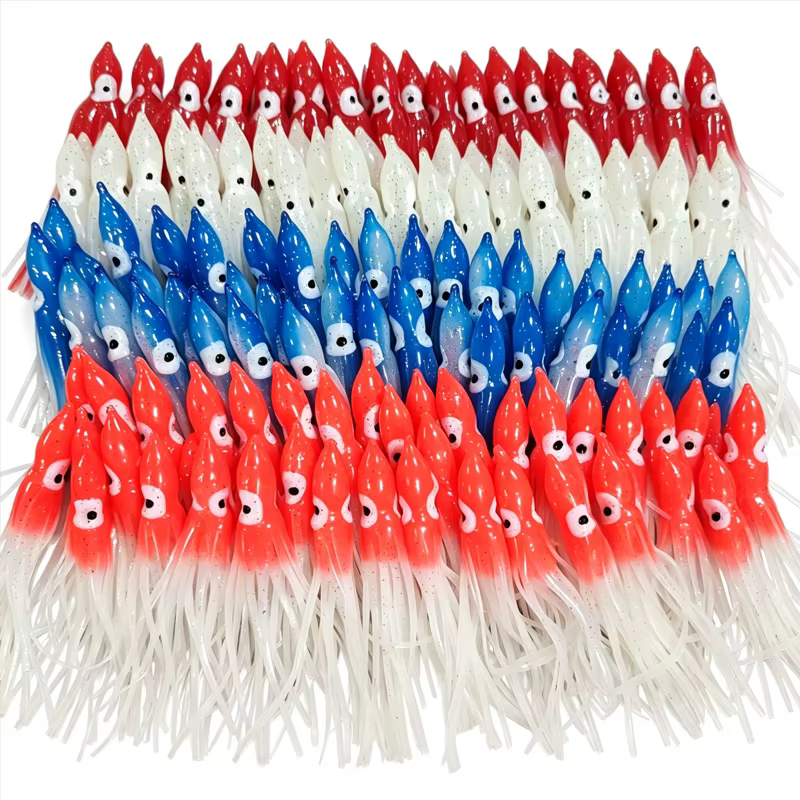 Señuelos Blandos Luminosos Calamar 12 cm – Pesca en Mar y Arrastre
