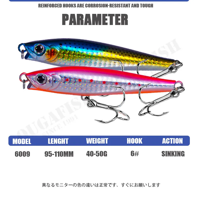 Señuelo Minnow hundido 40-50g – Caída controlada - imagen 3