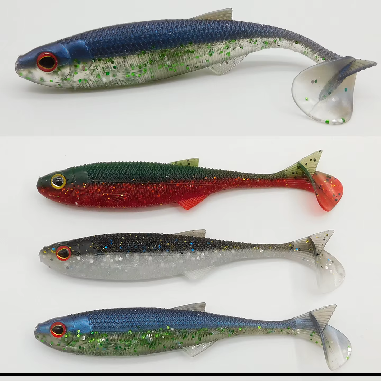 Esfishing Action Shad 4" Vinilo para lucio, perca y lubina - imagen 3