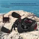 Carrete Micro TS de caída de carbono para pesca Luya, negro y rojo - imagen 4