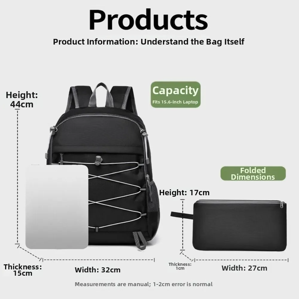 Bolsa plegable en uso en exteriores