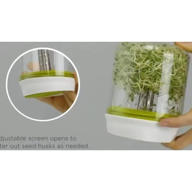 Kit de tarros para brotes boca ancha reutilizable - cultivo en casa - imagen 5