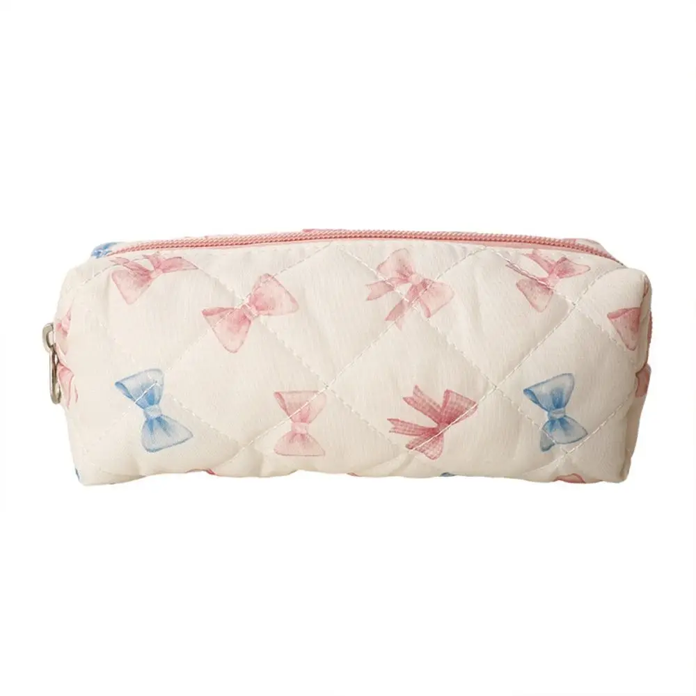 Bolsa para bolígrafos floral con lazo simple, organizador portátil - imagen 5