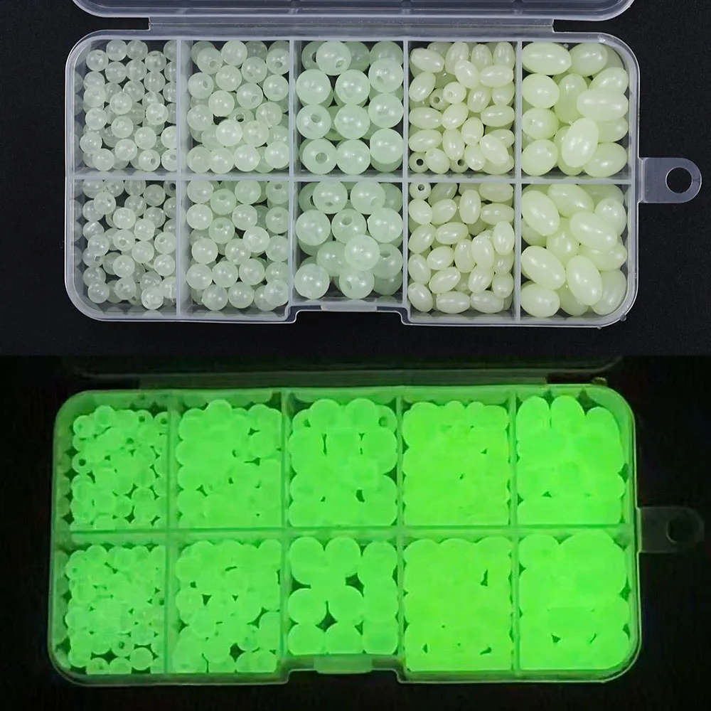 MNFT Cuentas luminosas verdes para topeadores: redondas y ovaladas - imagen 3