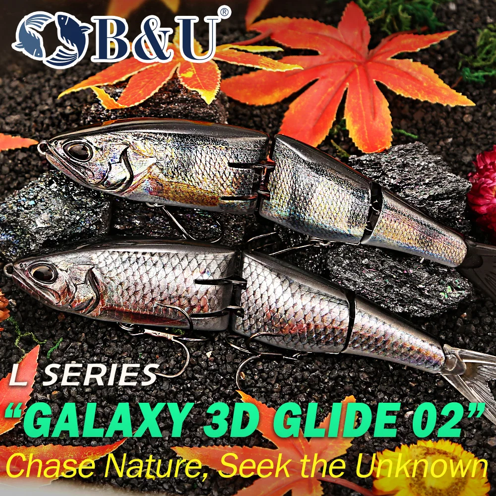 B&U Glide Swimbait flotante para lucio, lubina y bagre - imagen 5