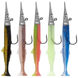 Señuelo anguila Sandeel cola paleta anzuelo jig head – trucha lucio