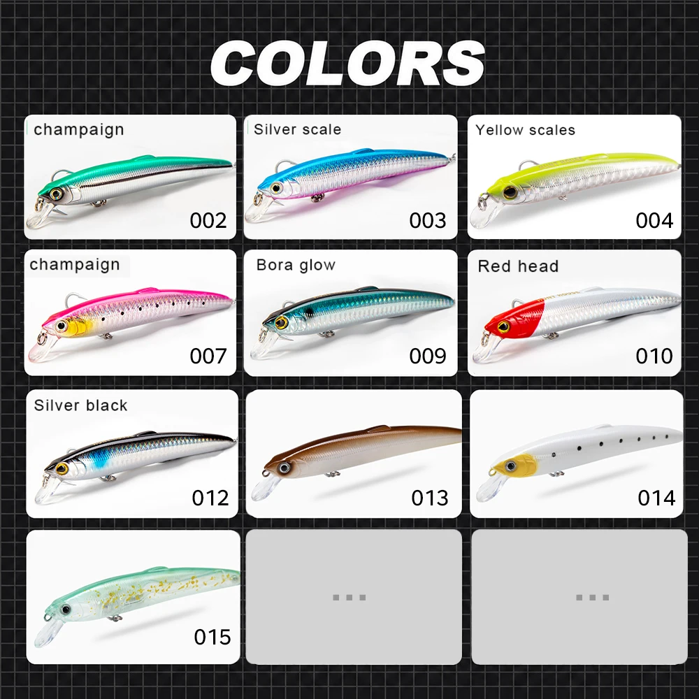 Hunthouse Minnow Jerkbait flotante cebo duro para lucio y lubina - imagen 2