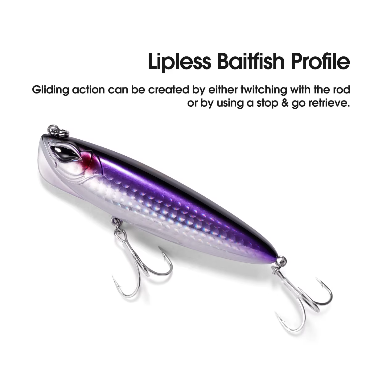 NOEBY Stickbait Señuelo Hundido Lento para Lubina – Pesca Deportiva - imagen 4