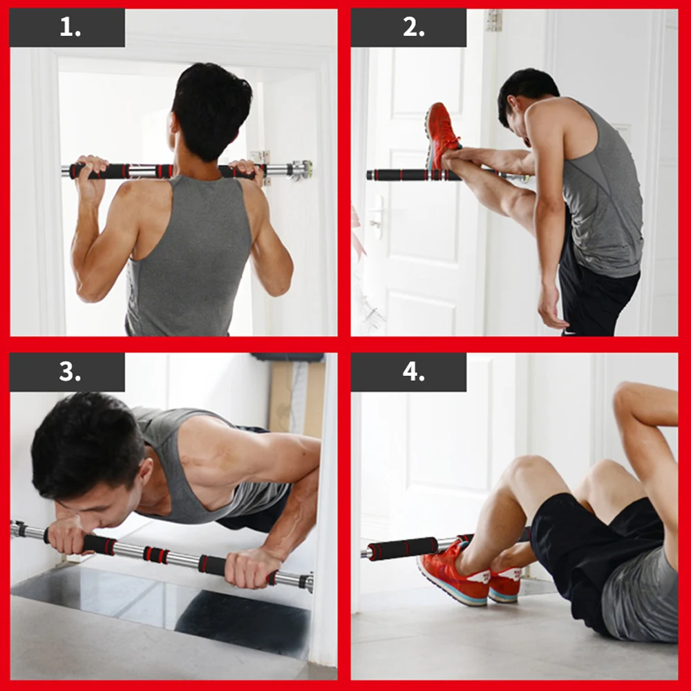 Barra de dominadas ajustable para puerta Gimnasio en casa - imagen 5