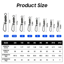Goture Giratorios de Pesca Doble Rodamiento Acero Inoxidable