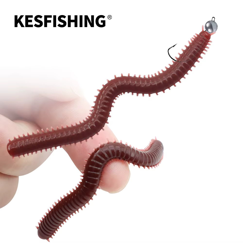 KESFISHING Vinilo Gusano de Arena – Cebo Suave Pesca Marina