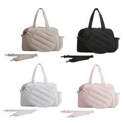 Bolsa de tenis gran capacidad ajustable con compartimento zapatos