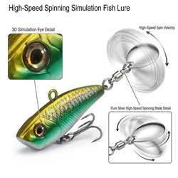 Señuelo giratorio metálico GOBAIT VIB con ojos 3D, jig largo