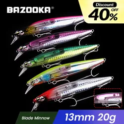 Bazooka Minnow – Crankbait flotante para lubina y lucio