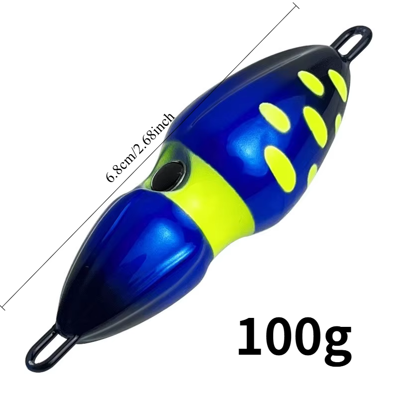Señuelo Placa Hierro Calabaza para Pesca de Bacalao - imagen 3