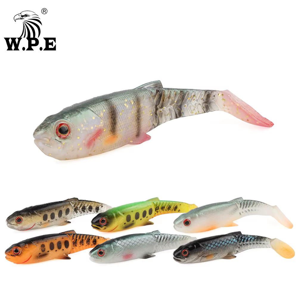 Swimbait W.P.E para lubina – Señuelo silicona natural - imagen 3