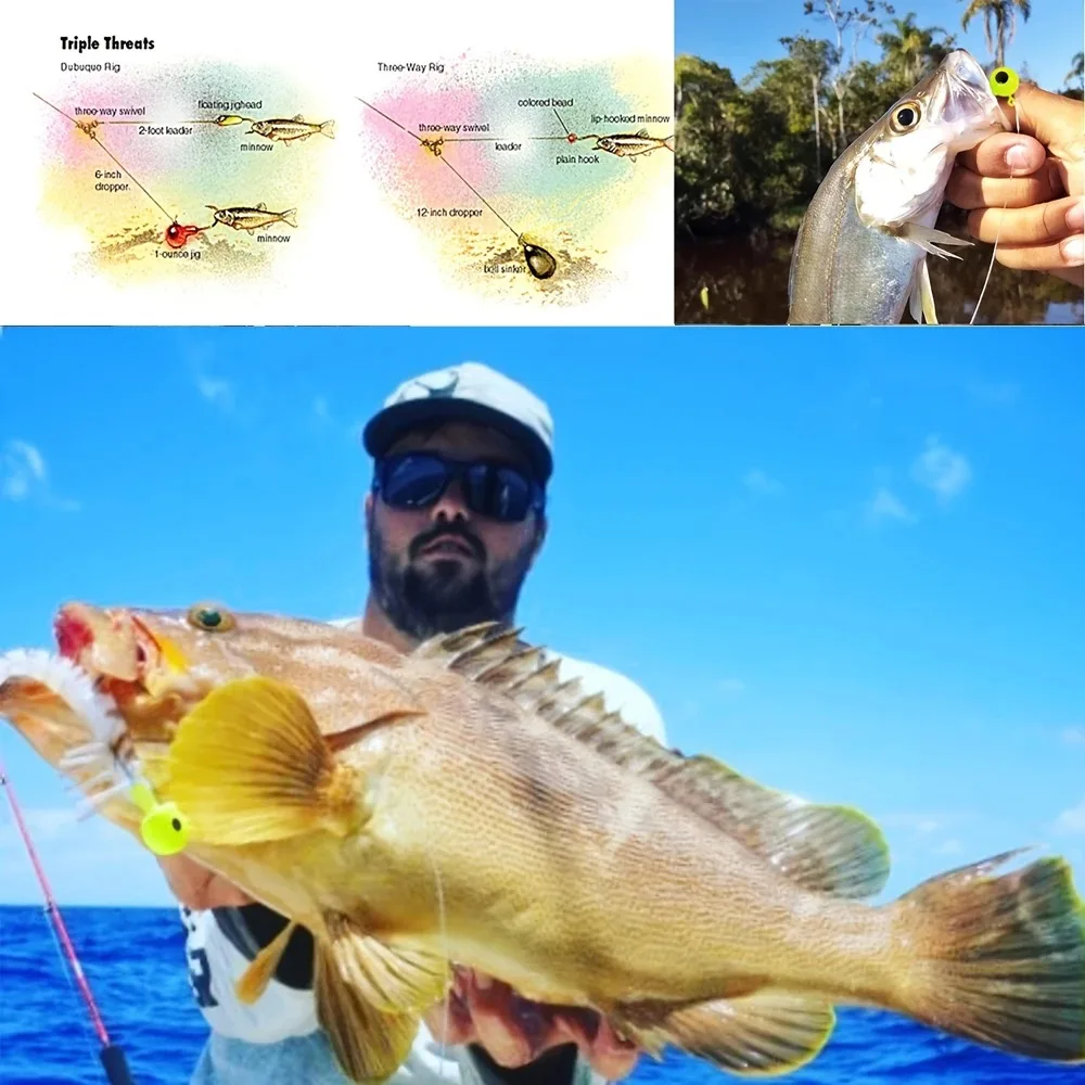 Jig Head con púas para vinilo, cabeza redonda de lastre - imagen 3