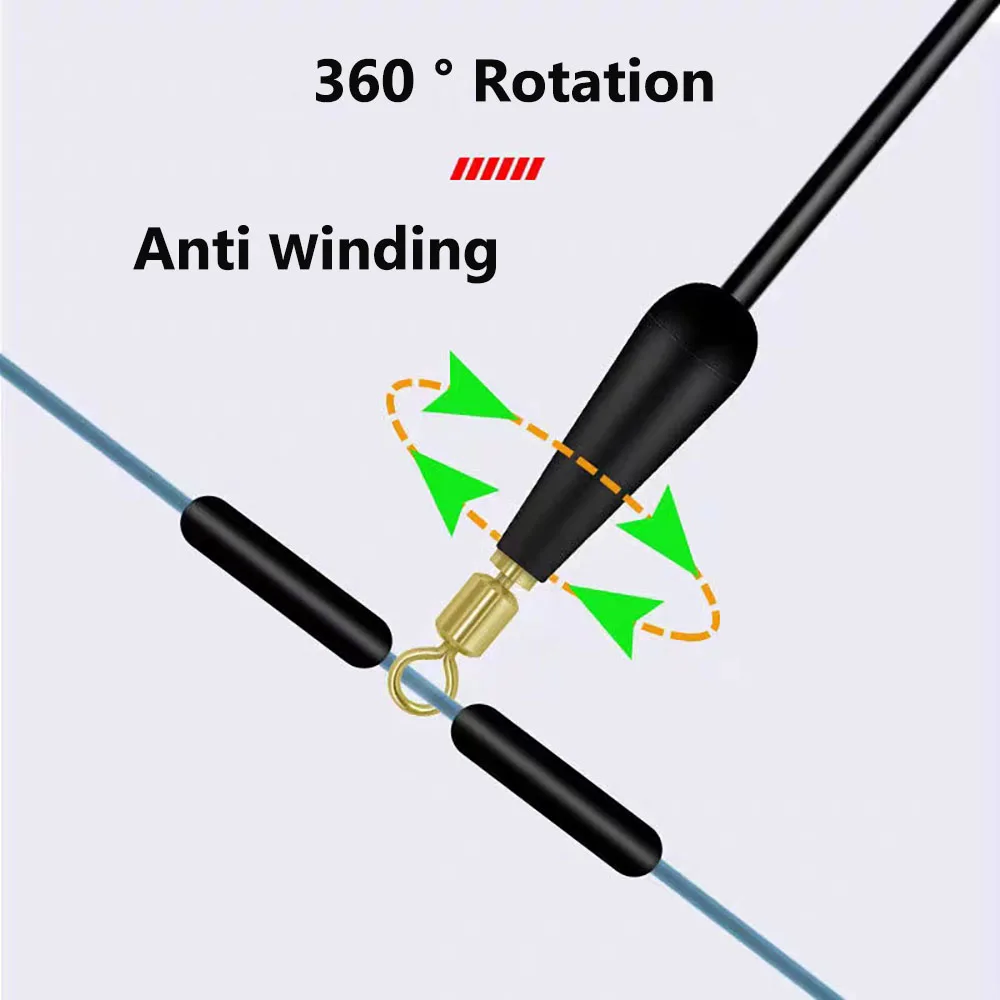 Conector giratorio antienredos para flotador con cabeza de cobre - imagen 2