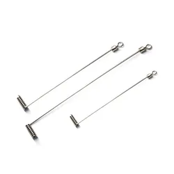 Conector de pesca en L con gancho alambre y acero inoxidable