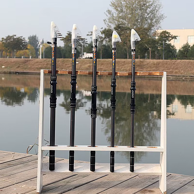 Caña Telescópica Surfcasting Carbono – Spinning y Lanzamientos Largos