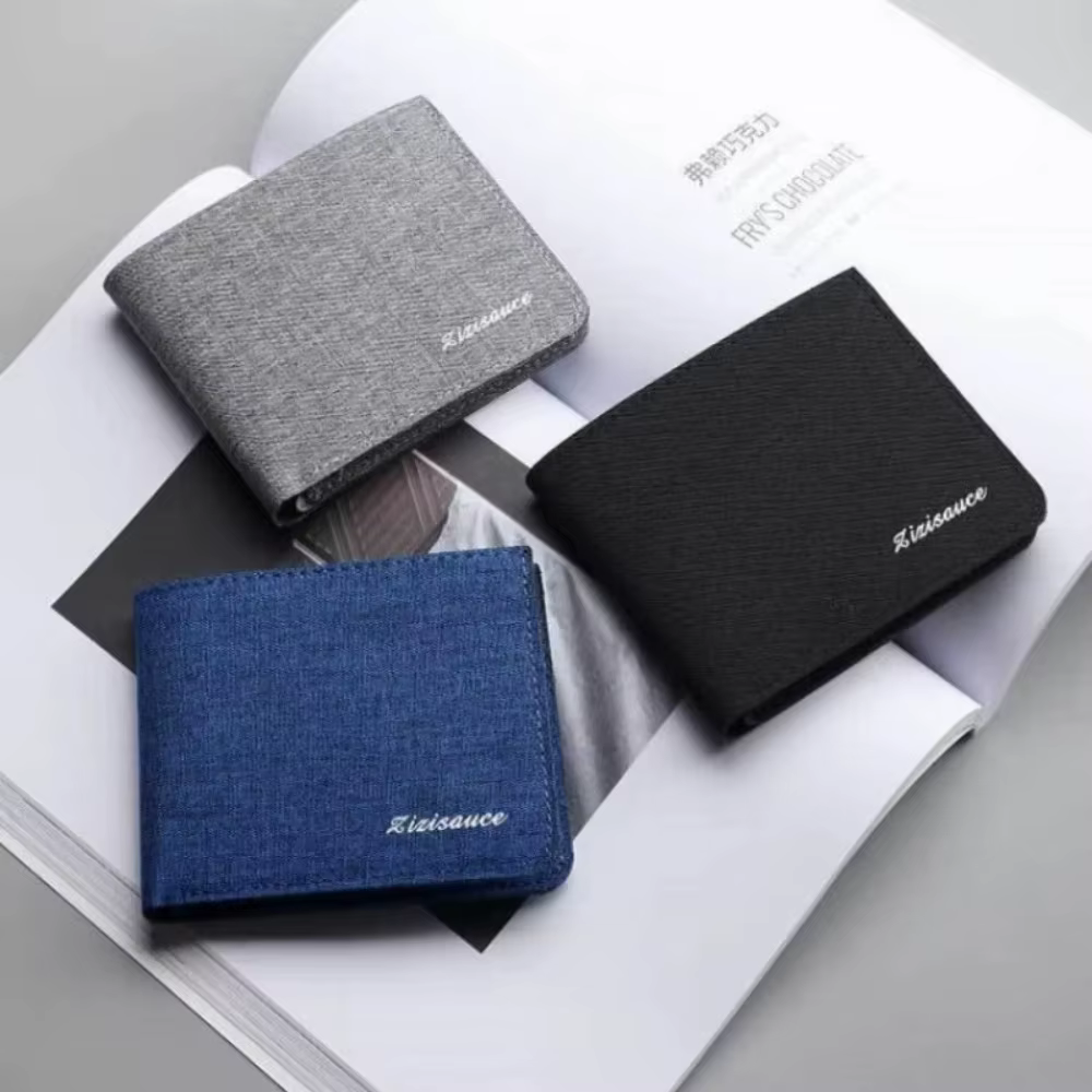 Cartera de lona tipo clutch resistente para hombre, monedero - imagen 3