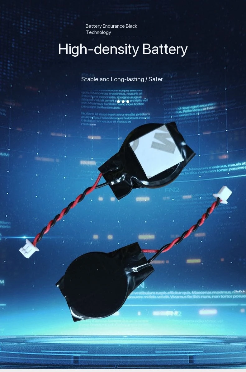 Pila CR2032W con conector para BIOS