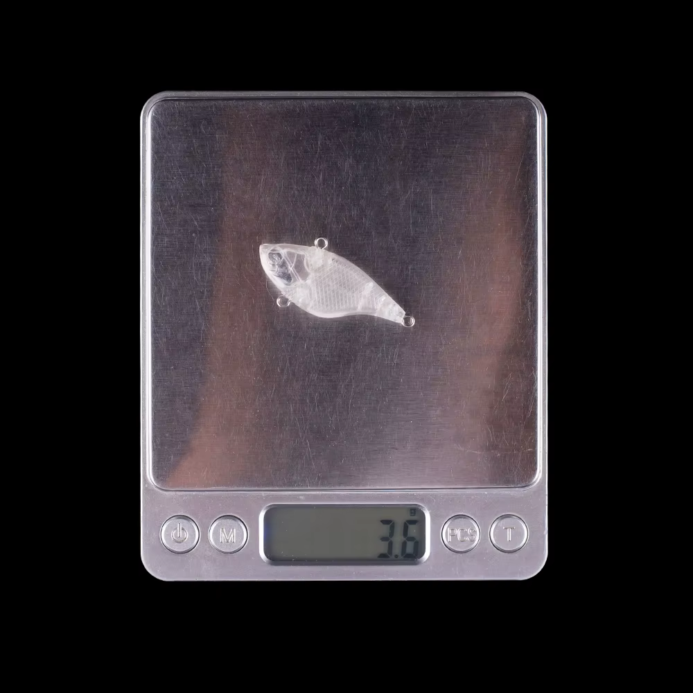 Hanlin Mini VIB Señuelo Blanco Hundimiento Oscilante - imagen 4