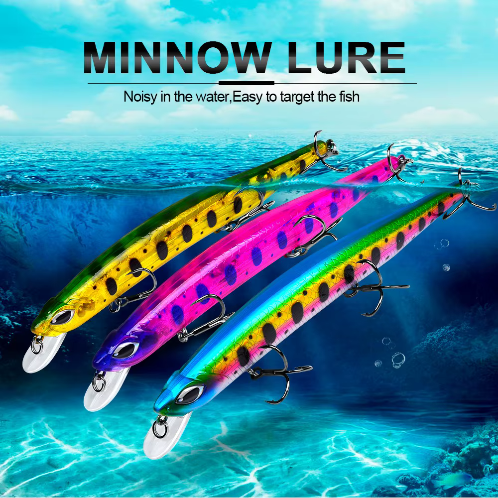 Señuelos de pesca KMRESA minnows flotantes en varios colores