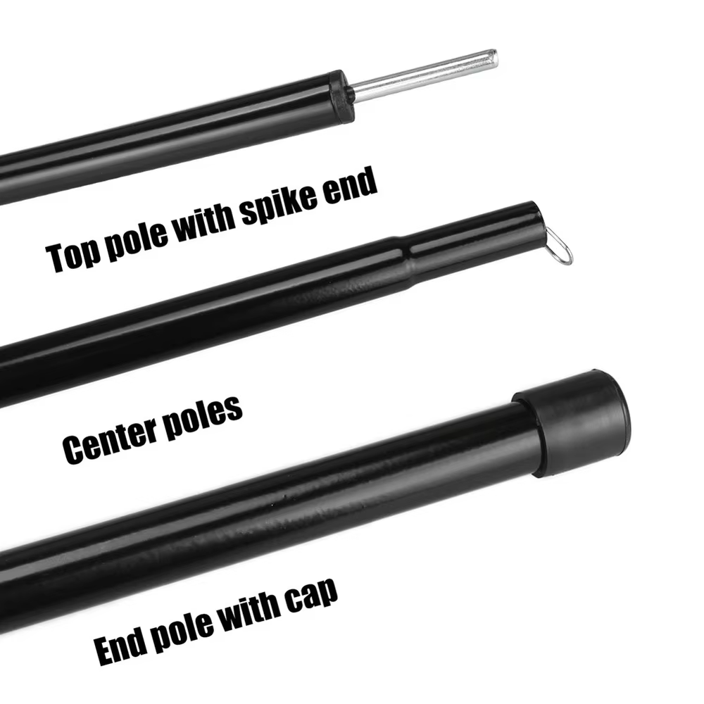 Kit poste telescópico aluminio lona ajustable camping senderismo - imagen 3