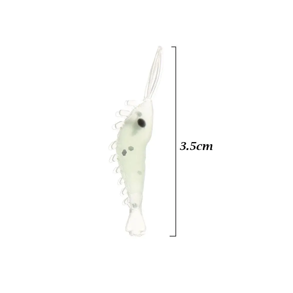 Señuelo vinilo biomimético camarón luminoso para pesca en mar - imagen 3