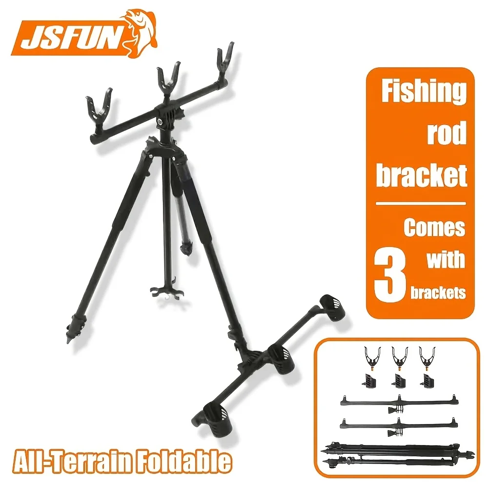Soporte para Cañas de Pescar JSFUN 3 Cañas