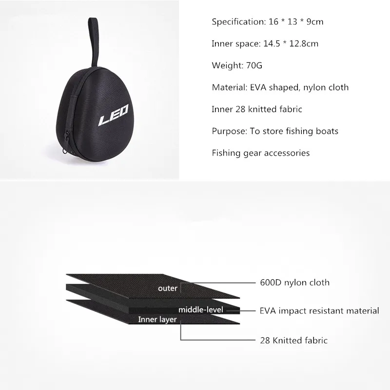 Funda impermeable para carrete de pesca - nylon y almacenamiento - imagen 2