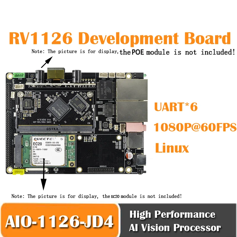 Firefly Core-1126-JD4 mini PC RV1126 placa de desarrollo visión AI - imagen 2