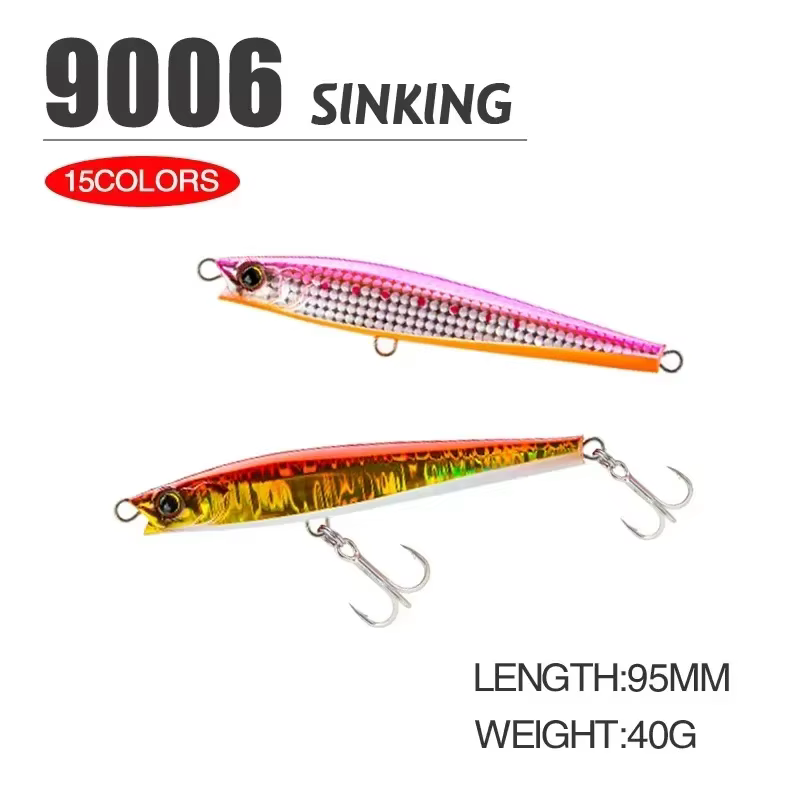 Señuelo minnow hundido para pesca de lubina - imagen 4