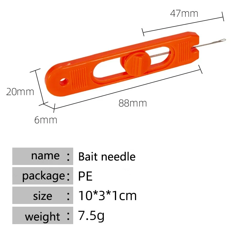 Set de pesca Ronnie europeo con enhebrador naranja y aguja