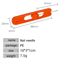 Set de pesca Ronnie europeo con enhebrador naranja y aguja