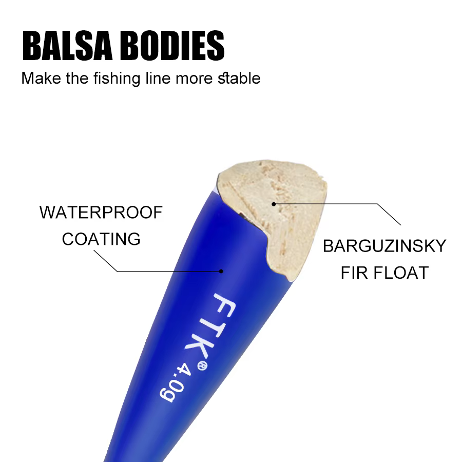 FTK Barguzinsky Flotadores verticales de abeto para carpa - imagen 2