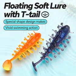 WEIHE Señuelo flotante TPE pepino de mar cuerpo hueco nado realista