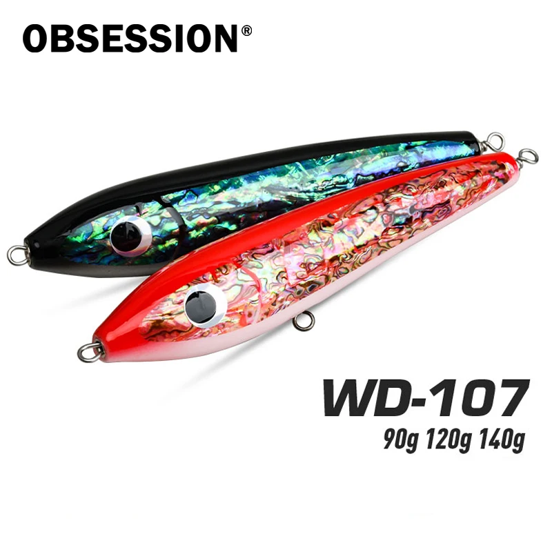 Obsession WD107 Señuelo de Madera Flotante Tipo Lápiz para Atún