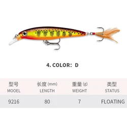 Wobbler Flotante 70mm para Trucha - Swimbait 3D duro para agua dulce