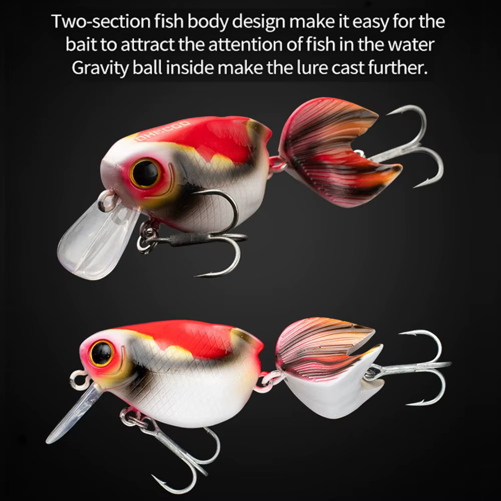 Goldfish Crankbait – Señuelo flotante para lubina y perca - imagen 5
