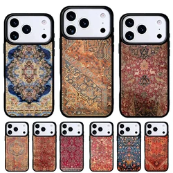 Carcasa iPhone diseño alfombra persa floral — trasera