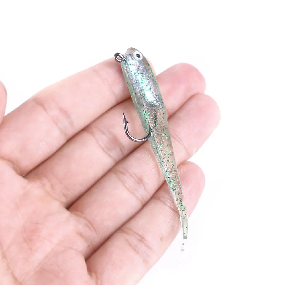 Vinilo Swimbait cola dividida 7,5 cm para lubina, trucha y perca - imagen 2