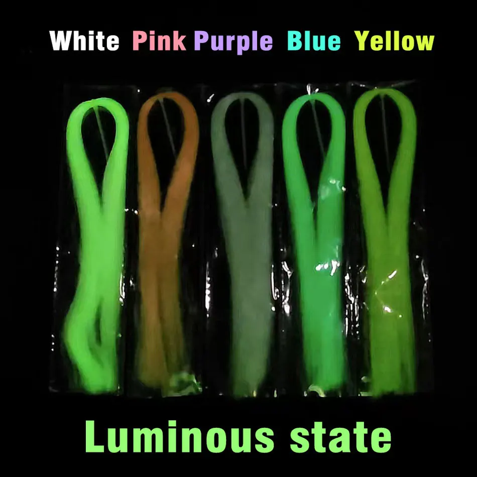Longitud de 40 cm de fibras fluorescentes