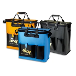 ZYZHE cubeta plegable EVA para peces vivos con bolsillo lateral